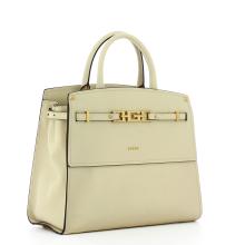Guess Borsa a mano in pelle Cristina Ivory - 2