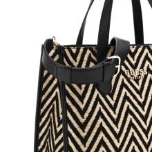 Guess Borsa a mano Silvana rafia Black - 3
