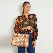 Guess Borsa a mano Silvana rafia Cognac - 2
