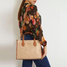 Guess Borsa a mano Silvana rafia Cognac - 3