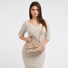 Guess Tracolla Montreal G Cube Taupe Logo - 2