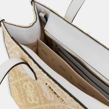 Guess Borsa a mano Silvana 4G Cornsilk Logo - 3