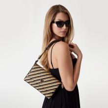 Guess Borsa a spalla Simona Natural Black - 2