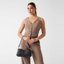 Guess Mini Borsa a spalla Noelle II Coal Logo - 5