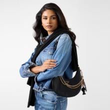 Guess Borsa a spalla Davina Black - 5