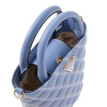 Guess Mini Borsa a secchiello Giully Grey Blue - 4