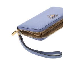 Guess Portafoglio Laurel II Zip Around Grey Blue - 3