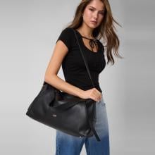 Guess Borsa a spalla Devon Large Black - 8