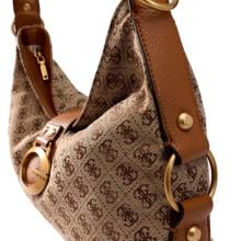 Guess Borsa a spalla Camden Latte Logo Cognac - 4
