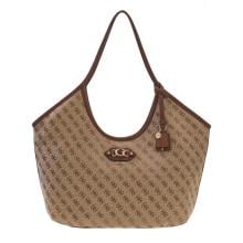 Guess Samantha tote bag Latte Logo Brown - HWJG2313230 LGW - 1