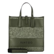 Iuntoo Shopper Grande Caldo Essenziale Grigio Lana Cotta Grigio - 4