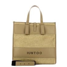 Iuntoo Shopper Grande Orsetto Essenziale Taupe Teddy Taupe - 4
