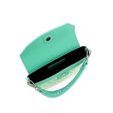Iuntoo Mini Borsa a mano Essenziale Tweed Azzurro - 5