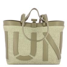 Iuntoo Shopping Sibilla Media Logo Raffia Cappuccino+Cappuccino - 1