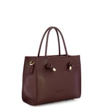 Iuntoo Borsa a mano Piccola Nodo Armonia Bordeaux - 2