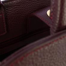 Iuntoo Borsa a mano Cluana grande Burgundy - 5