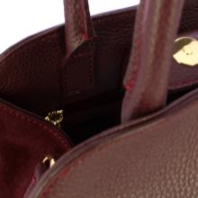 Iuntoo Borsa a mano Cluana piccola Burgundy - 5