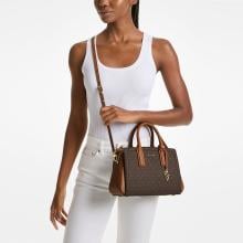 Michael Kors Borsa a mano Laila Piccola Brown Acorn - 4