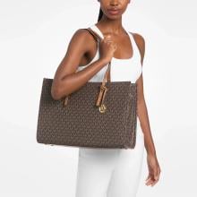 Michael Kors Zadie tote bag grande Brn/Acorn - 30S6G6ZT7C 252 - 2