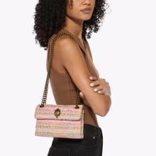 Kurt Geiger Mini Kensigton in tweed Pink Comb - 2