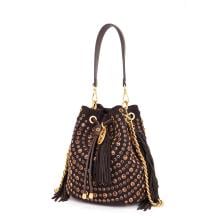 La Carrie Andromeda Bucket suede Dark Brown - 2