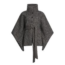 Liu Jo Poncho con cintura Nero Bianco - 1