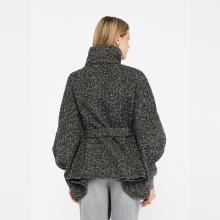 Liu Jo Poncho con cintura Nero Bianco - 3