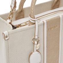 Liu Jo Borsa a mano Media Ridhi Jacquard Neutro Cream - 4