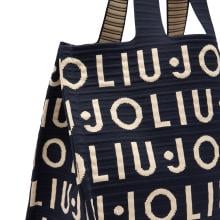 Liu Jo Shopping Bag Large in maglia Blue Sky - 4