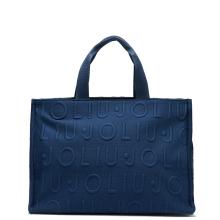 Liu Jo Shopping Bag Large in maglia Blue Sky - 1