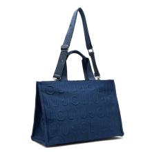 Liu Jo Shopping Bag Large in maglia Blue Sky - 3