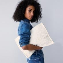 Liu Jo Shopping Bag Large in maglia White Cream - 7