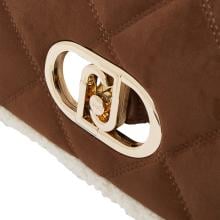 Liu Jo Sottospalla LaPuffy Medium in eco shearling Cream - AF6148E1163 X0459 - 5