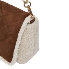 Liu Jo Sottospalla LaPuffy Medium in eco shearling Cream - AF6148E1163 X0459 - 6