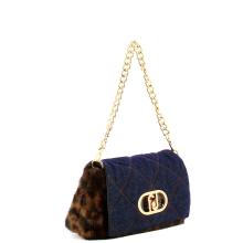 Liu Jo Sottospalla LaPuffy Medium in ecopelliccia Blu - 2