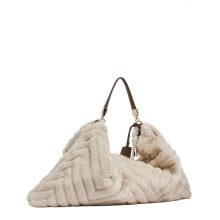 Liu Jo Foulard bag in pelliccia Cream - AF6194E1161 X0459 - 2