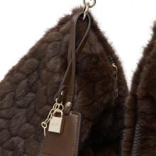 Liu Jo Foulard bag in pelliccia Deep Brown - AF6194E1168 91419 - 5