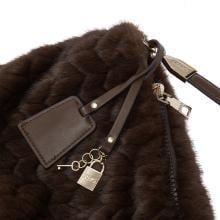 Liu Jo Foulard bag in pelliccia Deep Brown - AF6194E1168 91419 - 6