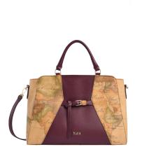 Alviero Martini 1a Classe Geo Saloon borsa a mano Burgundy - 1
