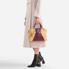 Alviero Martini 1a Classe Geo Saloon borsa a mano Burgundy - 2