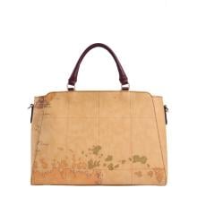 Alviero Martini 1a Classe Geo Saloon borsa a mano Burgundy - 3