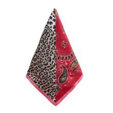 Nali Foulard in seta Macula Paisley Rosso - 3