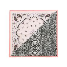 Nali Foulard in seta Macula Paisley Rosa - 1