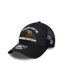 NWER 9FORTY M-Crown A-Frame Trucker New Era Graphic Blu Navy - 1
