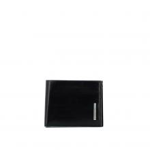 Men wallet with coin pouch Blue Square