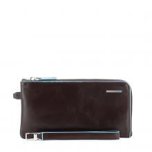 Wristlet Pochette Blue Square-MOGANO-UN