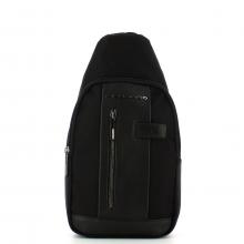 Piquadro Monospalla Brief 2 in tessuto riciclato - 1