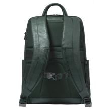 Piquadro Zaino Porta PC Black Square 15.6" Verde Verde - 3