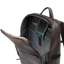 Piquadro Zaino Porta PC Black Square 15.6" Testa Di Moro - 8