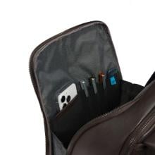 Piquadro Zaino Porta PC Black Square 15.6" Testa Di Moro - 9